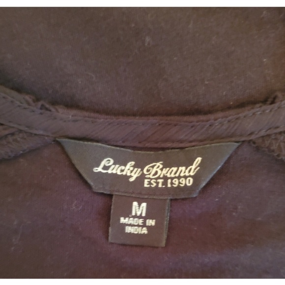 Lucky Brand Boho Peasant Top - Picture 7 of 7